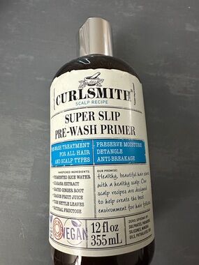 Curlsmith Super Slip Pre-Wash Primer - White & Blue Label